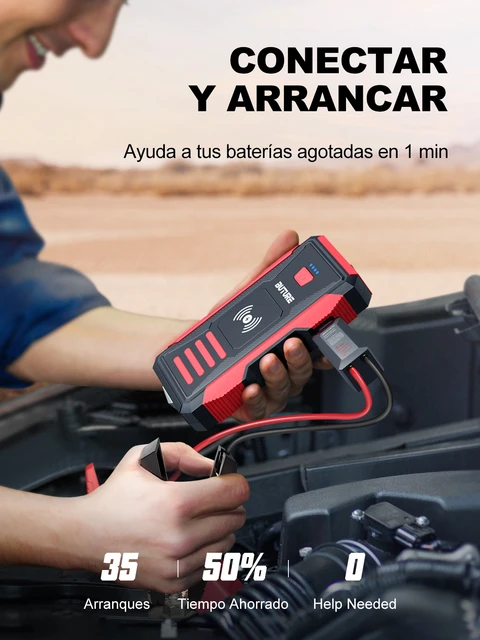 YABER Arrancador de Coches 23800mAh 2500A Arrancador de Baterias de Coche  (para Todo vehículo de Gasolina