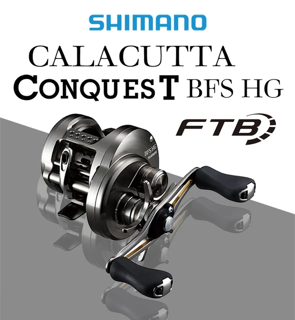 SHIMANO CALCUTTA CONQUEST BFS HG LEFT HANDLE REEL # ROUND BAITCAST BAIT  FINESSE SERIES BFS # MESIN PANCING REEL PANCING