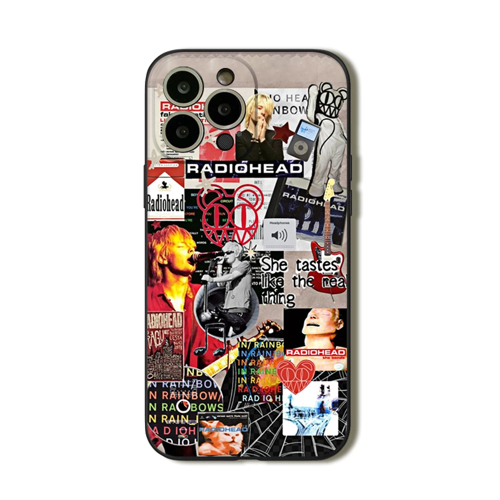 Funda de telfono de Radiohead con diseo de moda Vintage, fundas negras  para IPhone 14, 13, 11, 12 Pro, 8, 7 Plus, X, 13 Pro, MAX, XR, XS MINI |  Bodega Aurrera en lnea