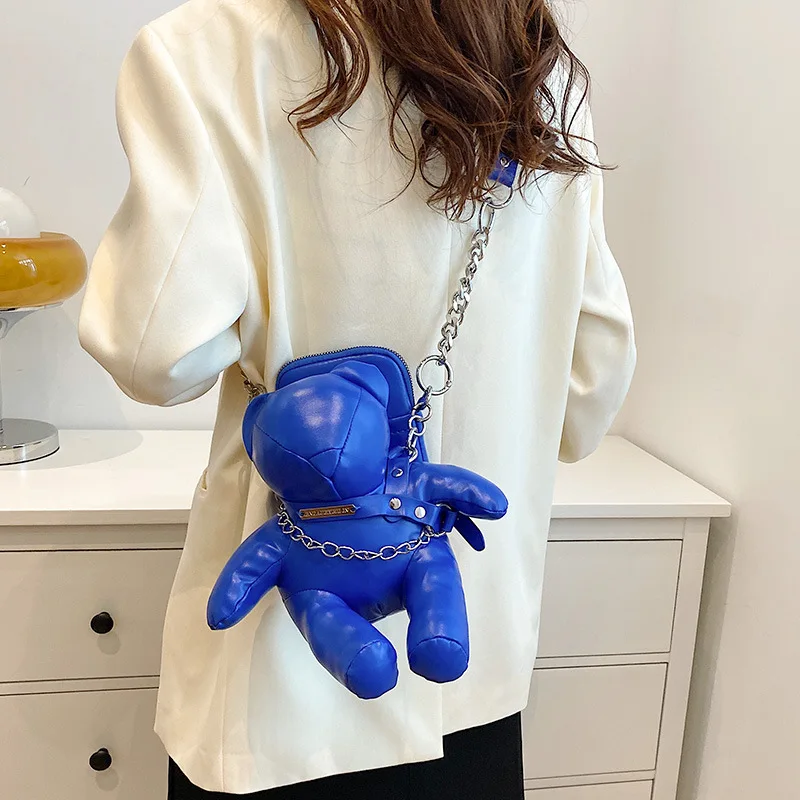 Style Crossbody New Cute Shoulder Bag Bear Shape Large Capacity Casual Handbag For Woman High-Quality Messenger Versatile Luxury