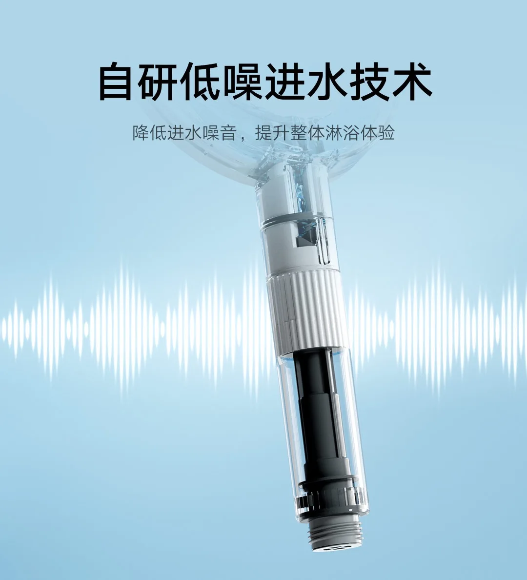 รูปสินค้า ฝักบัวแรงดันสูง MIJIA รุ่นใหม่ ปี 2025 พร้อมเทคโนโลยีทางน้ำเข้าแบบลดเสียงรบกวน และดีไซน์ด้ามจับป้องกันน้ำร้อนลวก