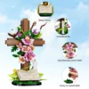 Jesus Cross Flower Building Set,Religious Cross Collectibles Blocks Toys Christmas, Christian, Birthday Gifts for Mothers, Women