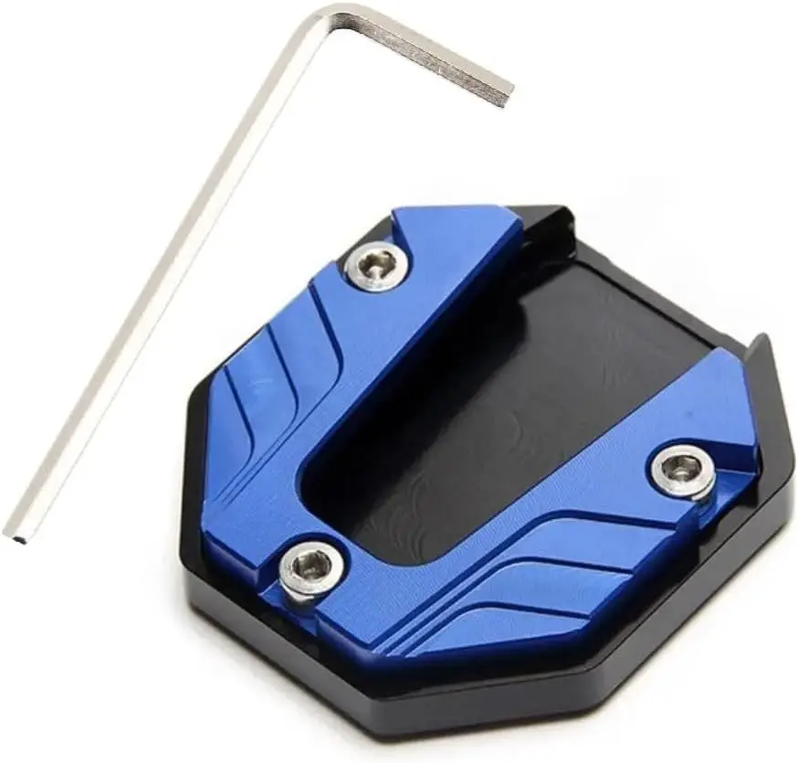 Motorcycle Kickstand Pad with Anti-Slip Enlarged Base