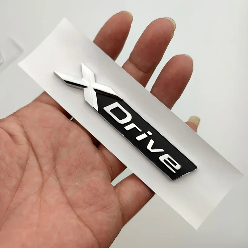 Autocollant Emblème XDrive 3D Pour BMW E820 - Sticker Arrière Chromé Décoratif