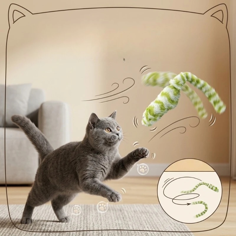 Deluxe Interactive Plush Mouse Cat Toy - Bite Resistant & Squeaky Self-Entertainment Plaything