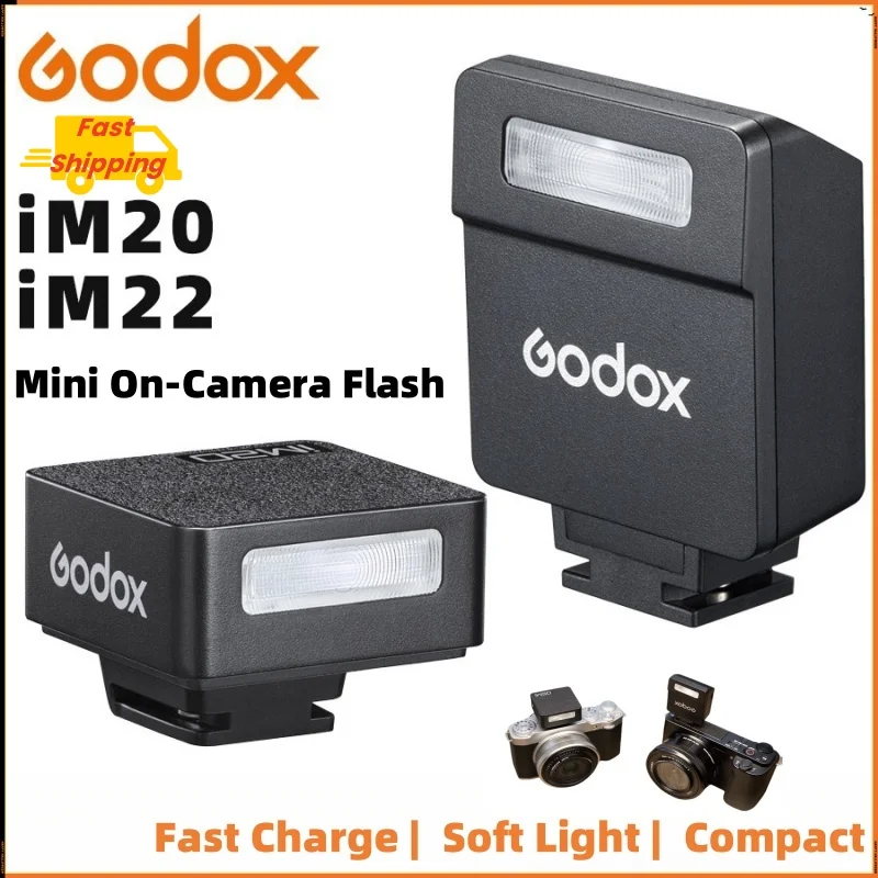 On Camera Flash Camera Flash GODOX iM20 iM22 Mini DSLR Mirrorless Professional Photography Hot Shoe Speedlight Ricoh RG3 Compatible