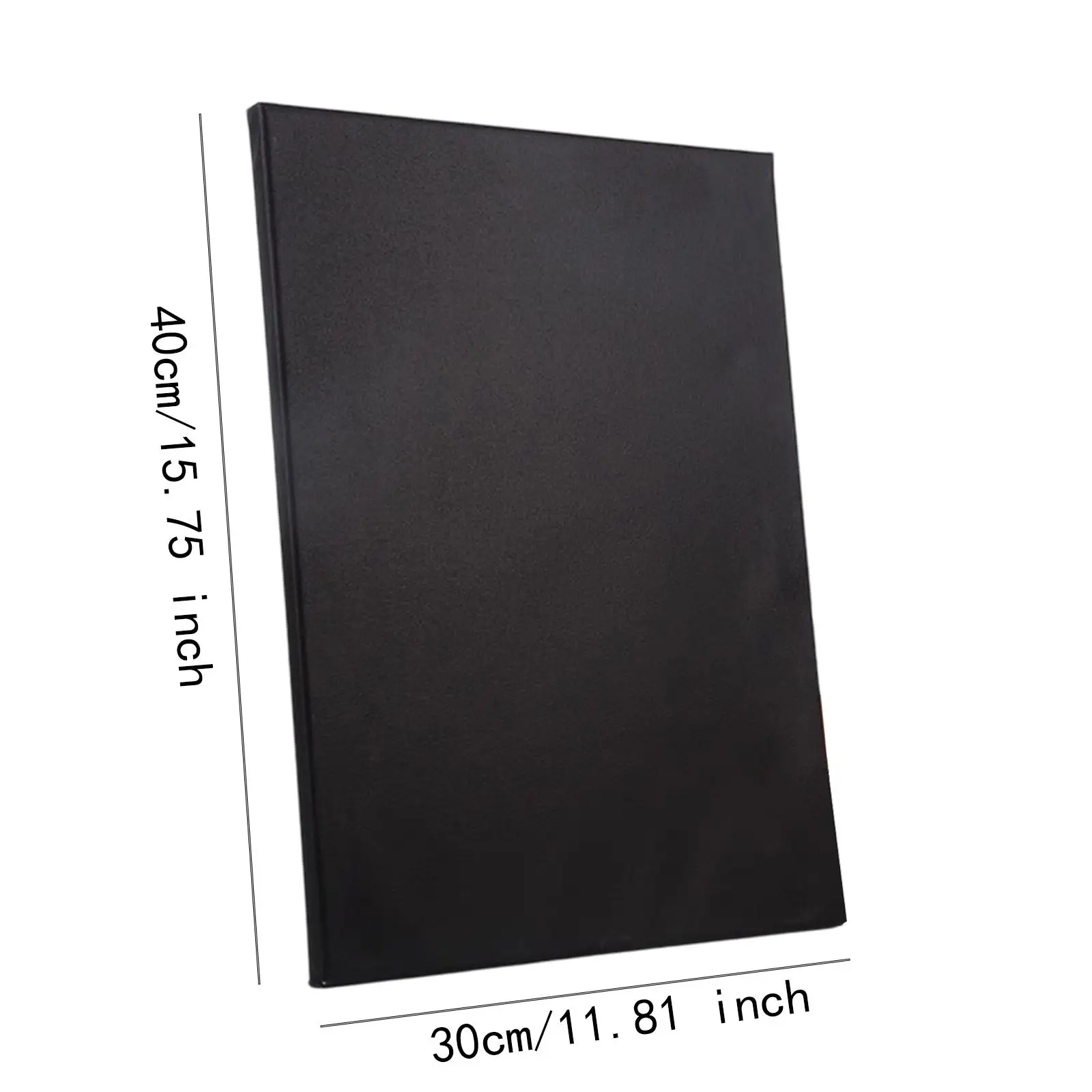 2 Pieces Stretched Black Canvas Cotton Art Board Art Supplies Wooden Frame for Metallic Tempera Watercolor Paints Cr