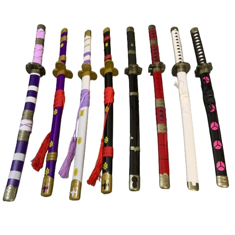 Roronoa Zoro Superb Black Yama Demon Cosplay 24inch Bamboo Sword Katana Role Play Anime Weapon Model 60cm 2