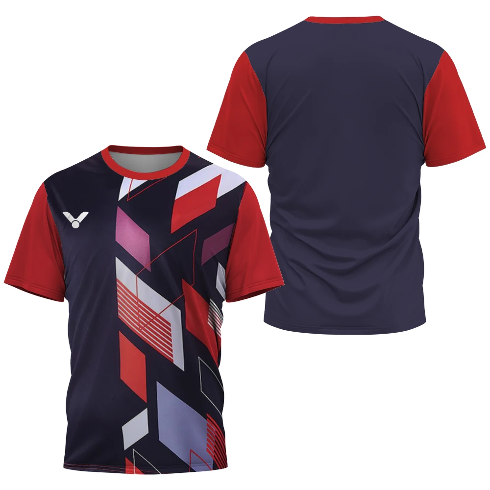 Men's T-shirt Table Tennis And Badminton Training Suit Summer Daily Sports Shirt Large Breathable Short Sleeve Top