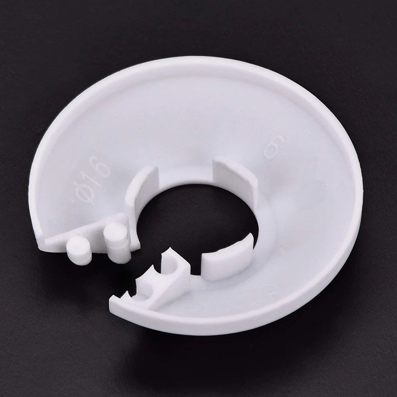 Radiator Pipe Collars Bathroom Shower Faucet Angle Valve Pipe Plug Decor Cover Snap-on Plate Kitchen Faucet Accessories 20Pcs