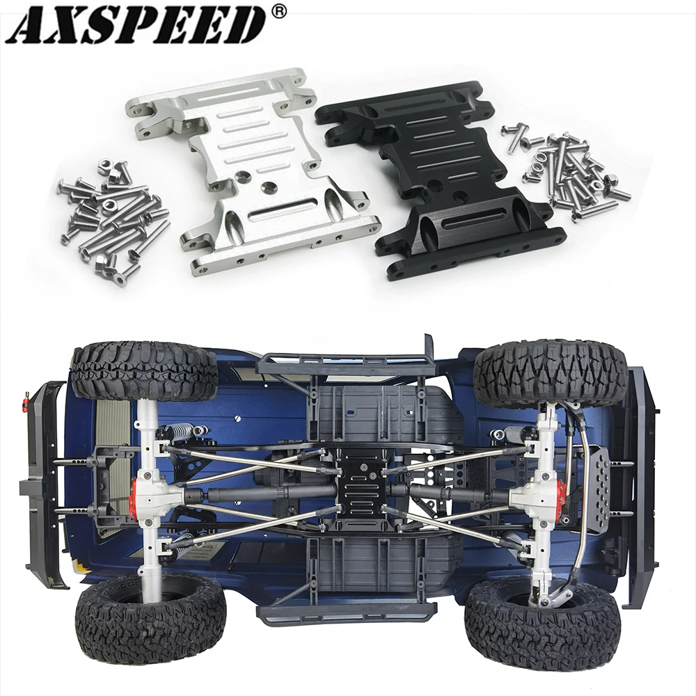 AXSPEED Aluminum Alloy Gear Box Mount Holder Center Skid Plate for