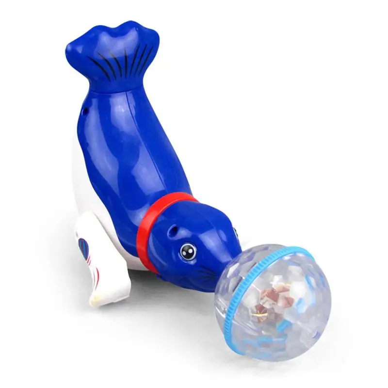 회전 음악 작은 바다 사자, 360 도 회전, 귀여운 모양, 시각 추적, 눈-손 조정, 다이나믹 음악 전기 장난감