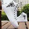 New Fashion High Top Sneakers Man White Sneaker Flat Comfortable Shoes Male Autumn Spring Popular Vulcanize Shoes Big Size 39-48 3