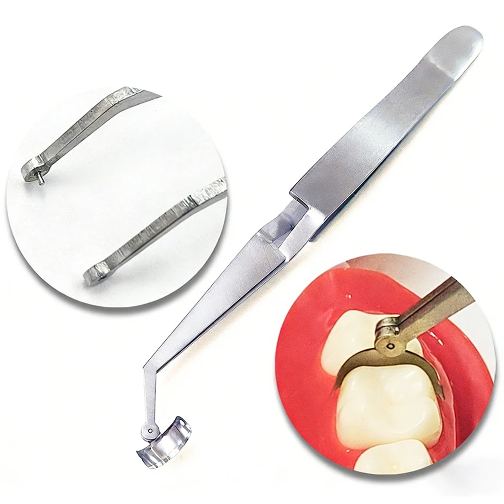 AG Dental Matrix Bands Metal Matrice Clamp Sectional Contoured Matrix System Matrix Ring Holder Placement Tweezer