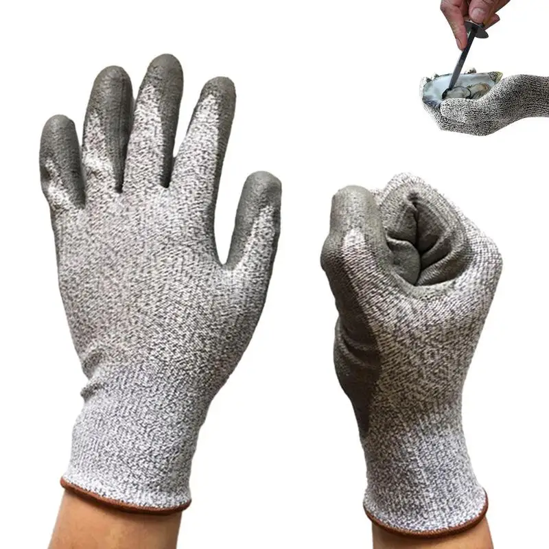 Cut Resistant Gloves Pair 5-Level Protection Reusable Kitchen