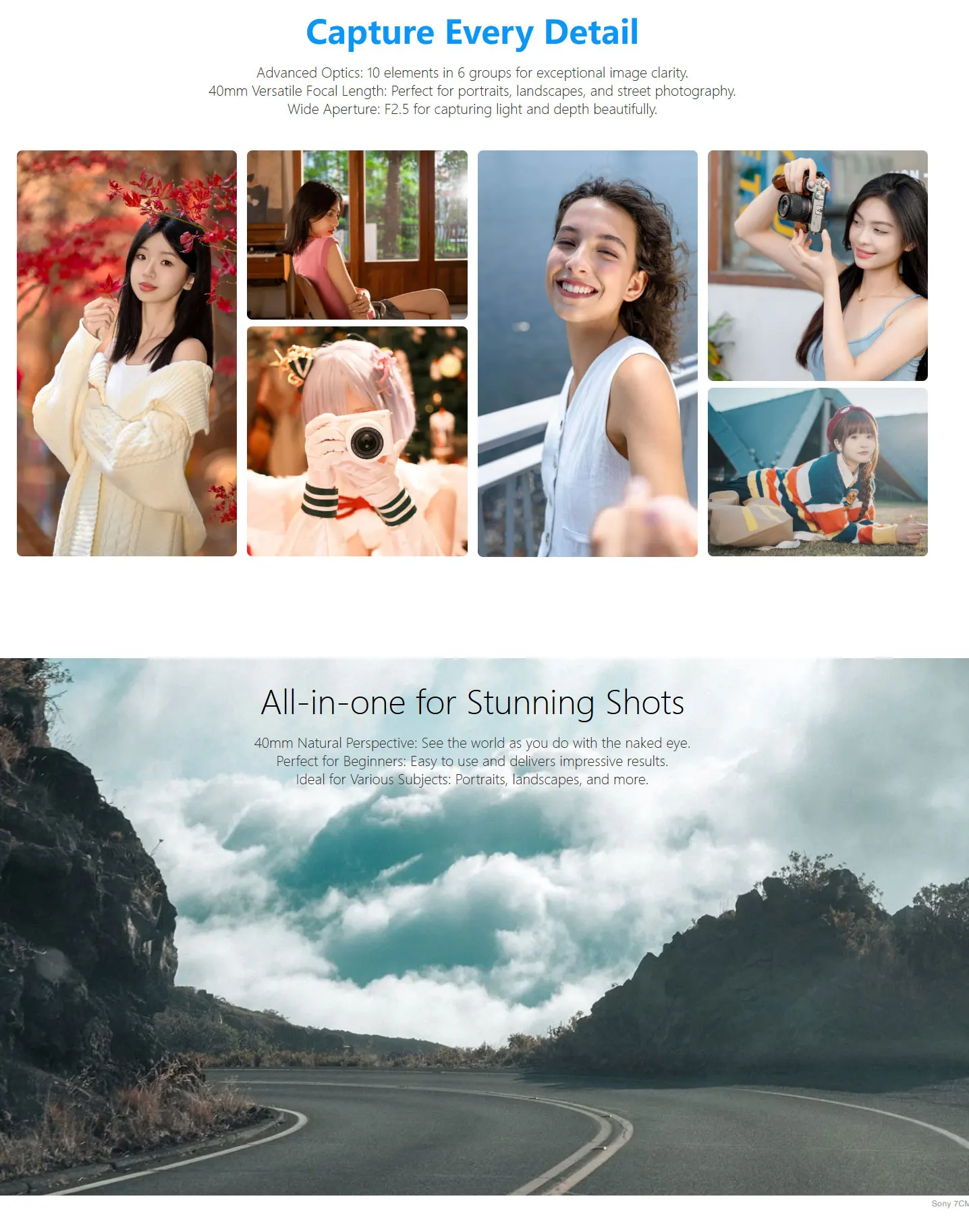 VILTROX AF 40mm F2.5 Portrait Lens Full Frame Large Aperture for Sony E A7C2 A7C