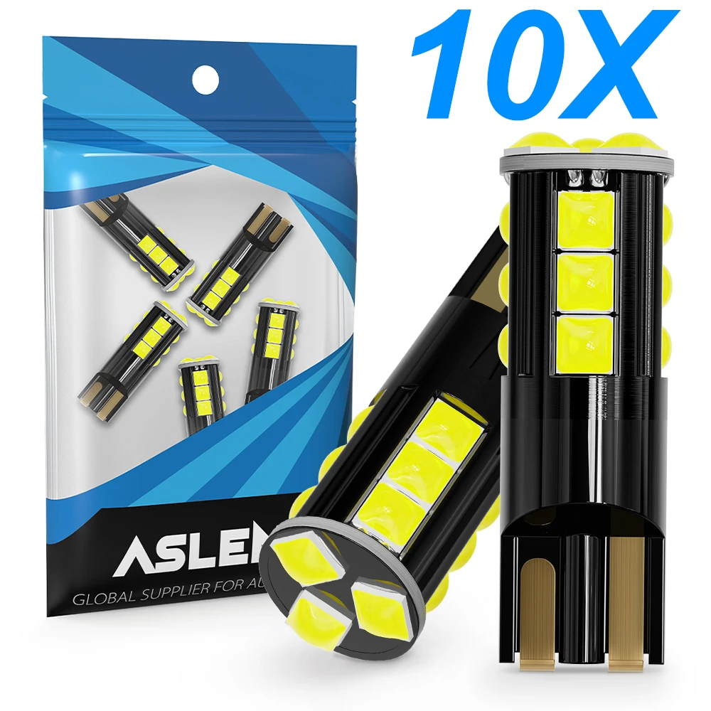 

10x 194 168 T10 LED W5W Canbus License Plate Bulb 3030 3D 10 15SMD Car Sidemarker Parking Width Interior Dome Light Reading Lamp