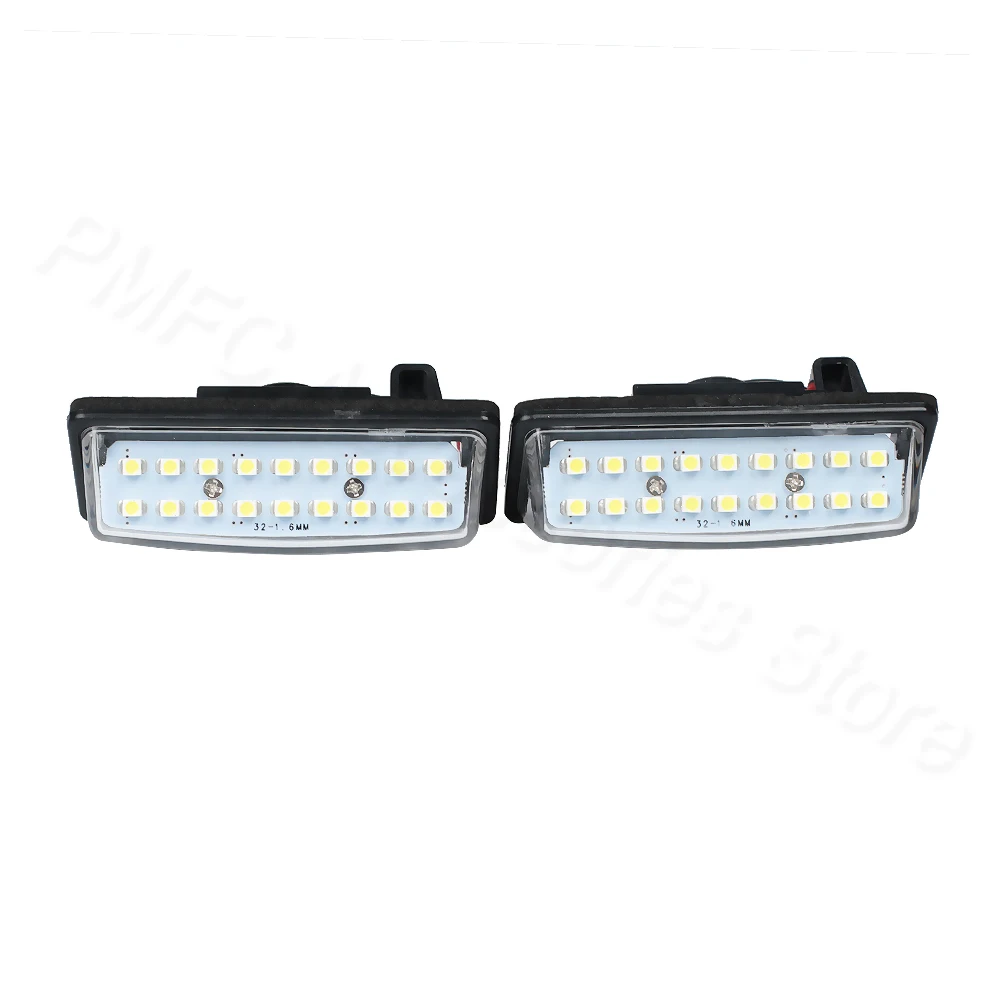 PMFC 1LED License Number Plate Lamp Car Light 1pair 18 3528 SMD Fit for Nissan TEANA J31 J32 Maxima Cefiro Altima Rogue Sentra