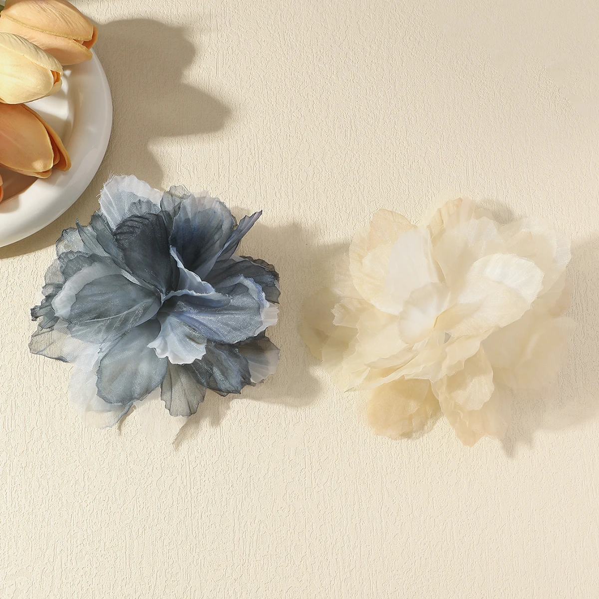 14CM Korean Fashion Fabric Flower Big Brooch for Women Delicate Handmade Lapel Pins Lady Party Wedding Cloth Jewelry Accessories