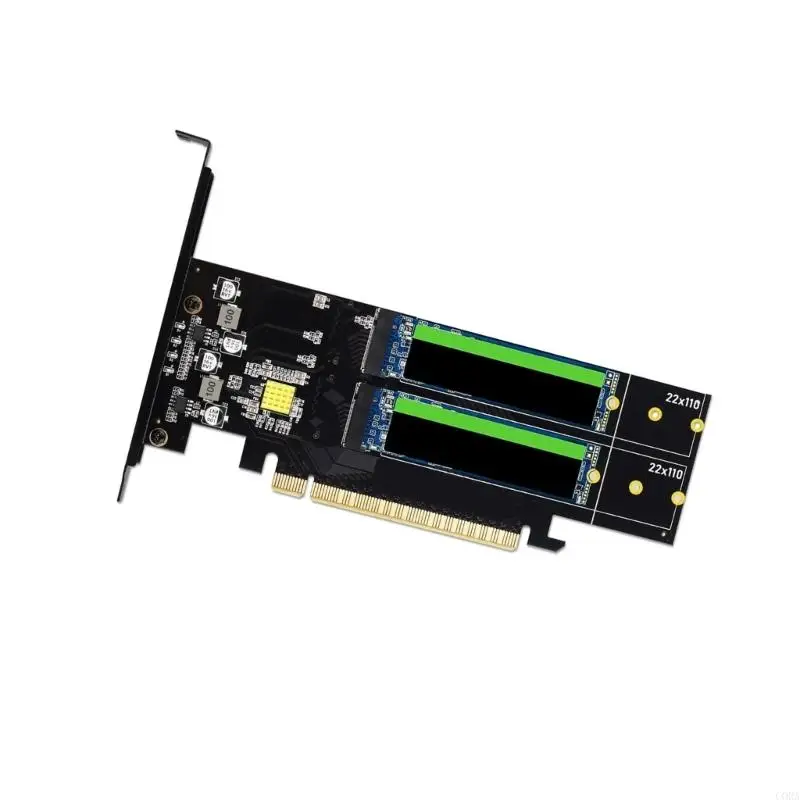 알루미늄 방열판 및 열 패드 냉각 시스템을 갖춘 CORA PCIe4.0 NVMe SSD 확장 카드