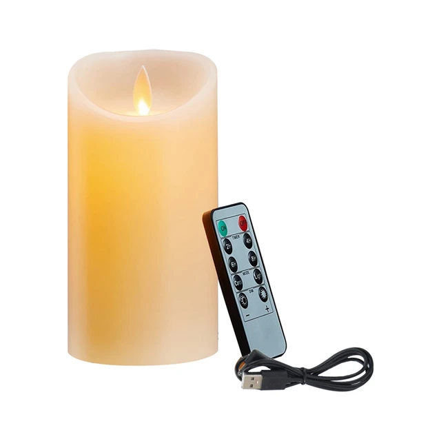 7.5 Wide by 6, 8 & 10 Inches Flameless Led Heart Candles