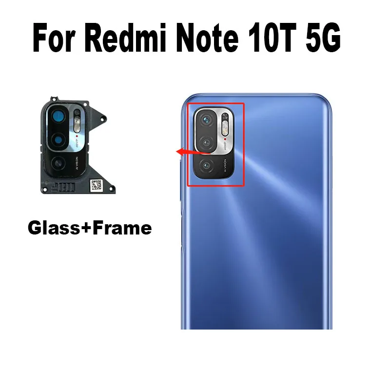 Rear Camera Glass For Xiaomi Redmi Note 10 10T 5G Back Glass Lens