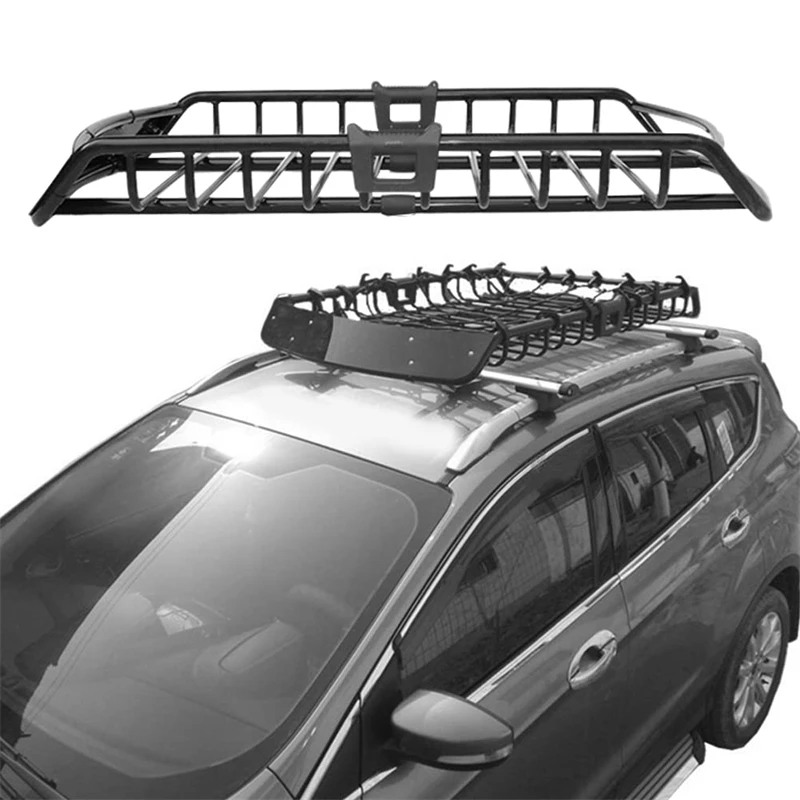 

BIENTE Hot Sale Car Roof Rack Basket Rooftop Cargo Luggage Carrier Steel Car Rooftop Basket