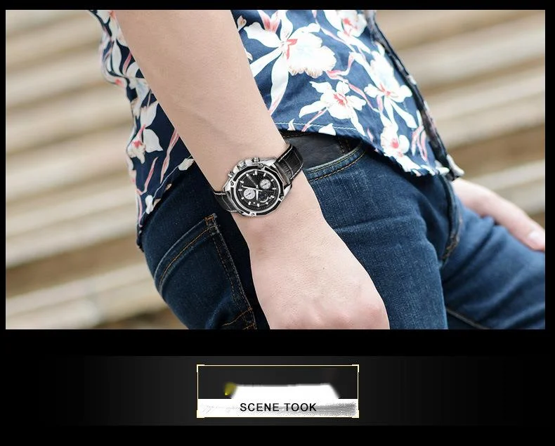Men's Quartz Watch Multifunctional Sports Chronograph For Men_voghion.com