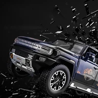 1:24 Hummer EV SUV Pickup Off-Road Alloy Car Die Cast Toy Car Model Sound and Light Children's Toy Collectibles Birthday gift 2