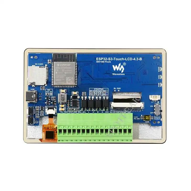 ESP32 S3 4.3인치 LCD (B) 800x480 캡티브 터치스크린 디스플레이 보드 LVGL 센서 탑재 CAN I2C RS485 지원