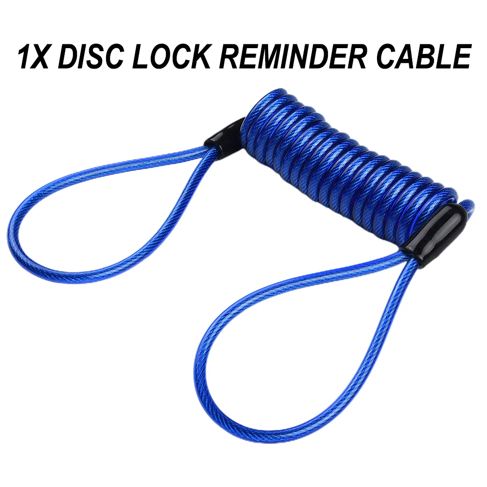 

High Quality Brand New Lock Reminder Cable Reminder Cable New Steel Coil And Plastic Coil Motorcycle Motorbike Reminder Cable