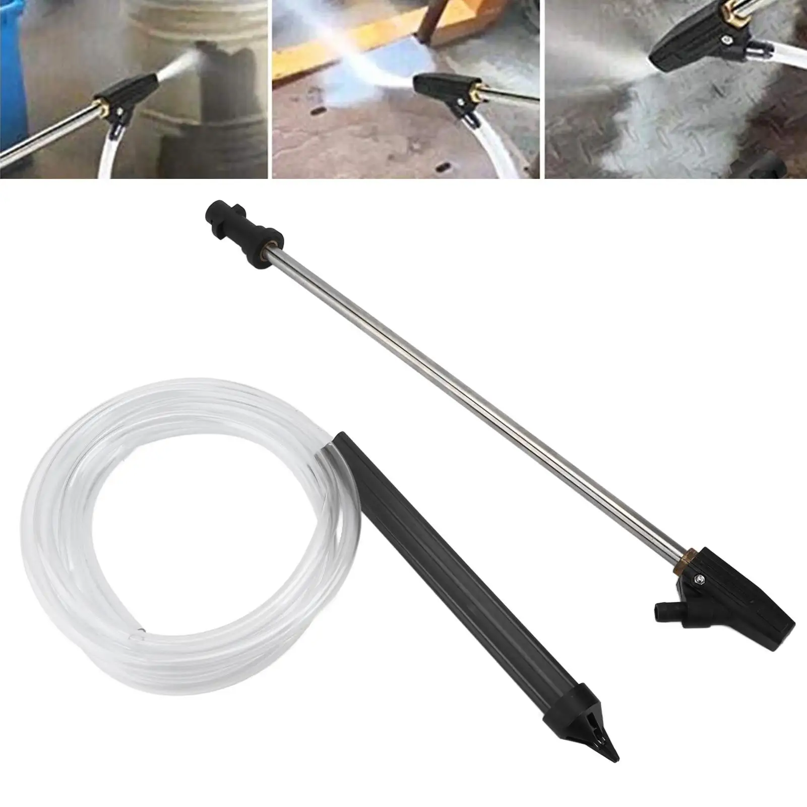 Wet Sand Blaster Quick Connect Sandblasting Kit Abrasive Cleaning Attachment with Hose for hard Dirt for old Paint rust