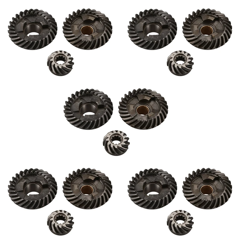 

5X Gear Kit For Yamaha F15 4 Stroke 15HP Outboard Motor 6E7-45560-01 63V-45551-00 6E7-45571-00