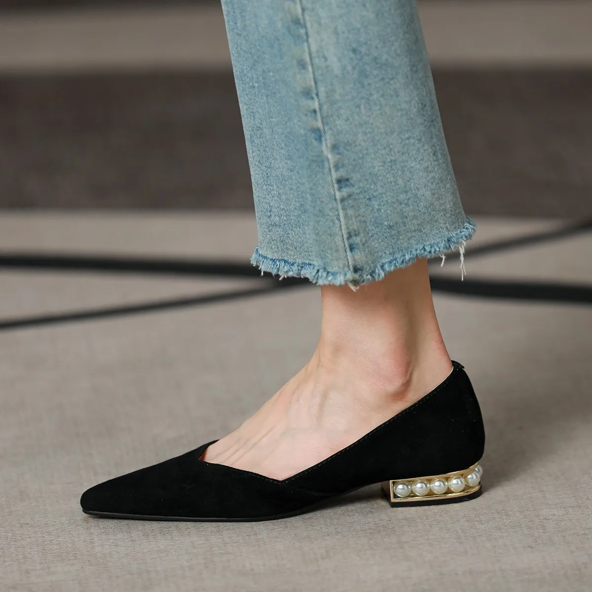 french-style-simple-shoes-sheepsuede-pearls-heel-flats-pointed-toe-spring-autumn-low-heels-slip-on-woman-flat-shoes