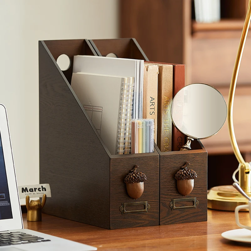 Nordic Bookshelf Mid-Century Floor Magazine Rack Trendy Ins Desktop Decor Minimalist Office Furniture Magazine Holder FYMR