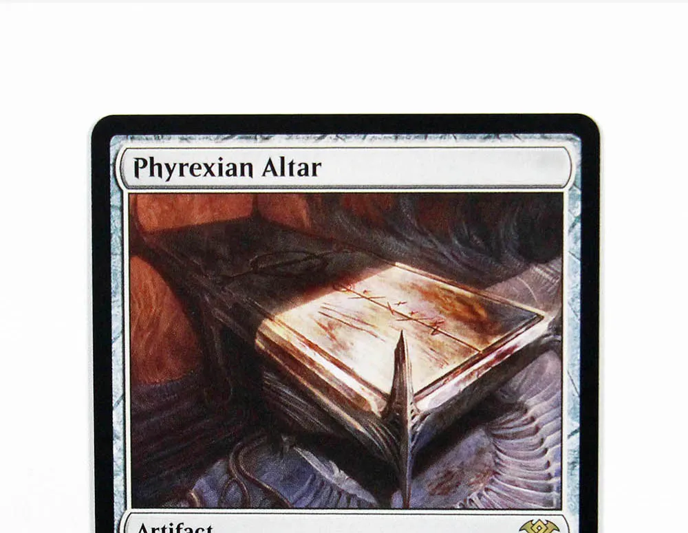 [Phyrexian Altar] Foil/Holo TCG Magical Proxy Black Top Quality Proxy Playing Cards Gathering Board Game Deck Trading Cards