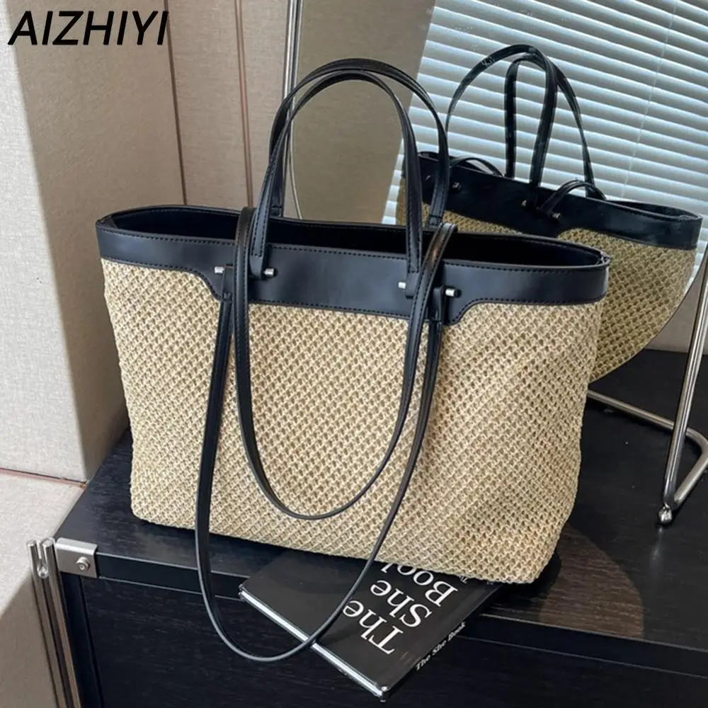 SummerBeachBagforWomenPULeatherWovenShoulderToteBagRaffiaLargeShoppingBagRattanNewWeavingCrochetToteHandbags-AliExpress1524