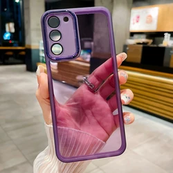 Clear TPU Phone Case with Camera Lens Protector Film Cover - Redmi 15 (171 mm) (Purple)
