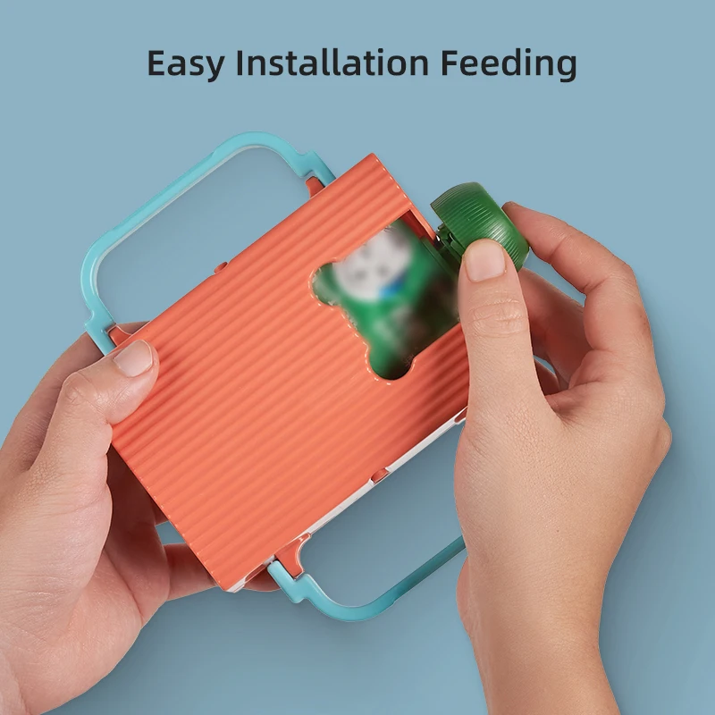 Adjustable Toddler Juice Box Holder - Baby Food and Juice Box Anti-Extrusion Bracket， Milk Carton Cup Holder with Portable 2