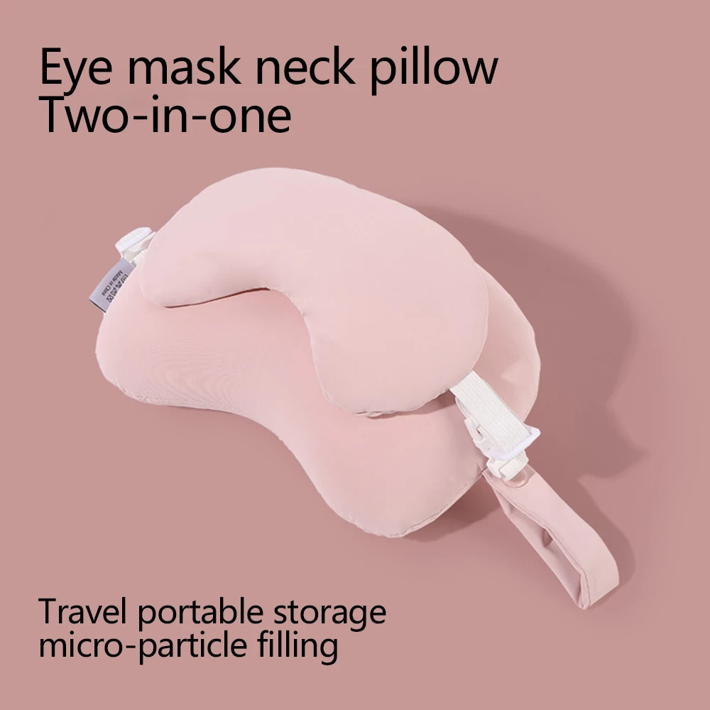 Deluxe Travel Memory Foam Neck Pillow with Sleep Mask - Ultimate Comfort for Long Journeys