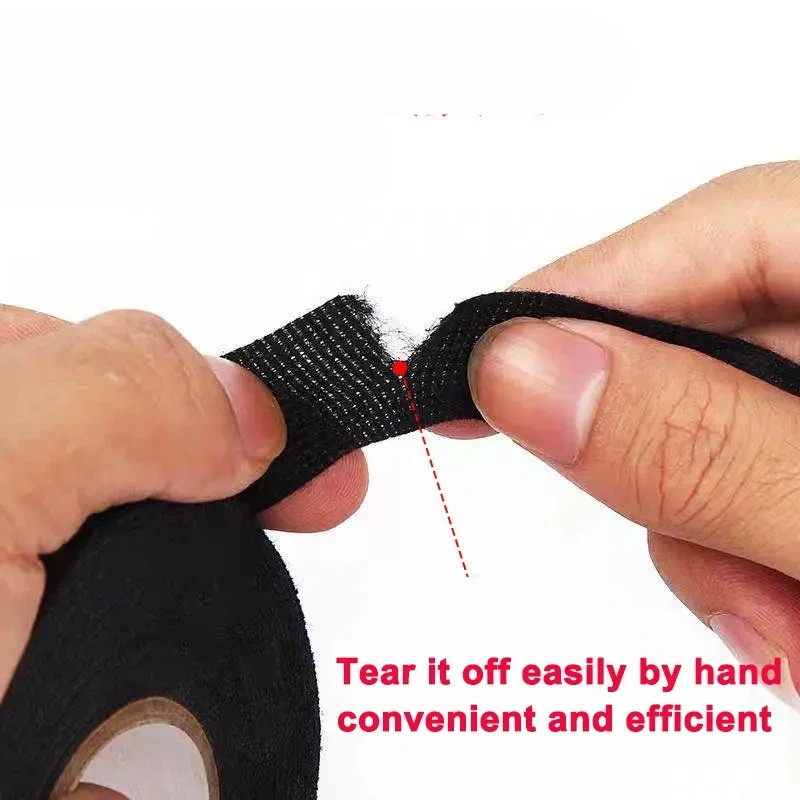 Electrical Tape Car Wiring Cloth Fabric Tape 9mm/15mm/19mm/25mm Adhesive Tapes thumbnail 10