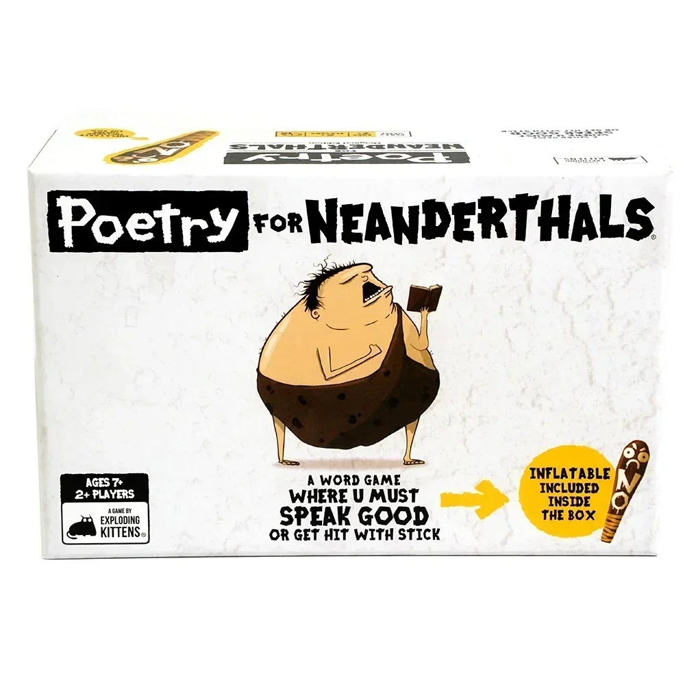 Poetry For Neanderthals Exploding Kittens Family Card Strategy Word Game board game