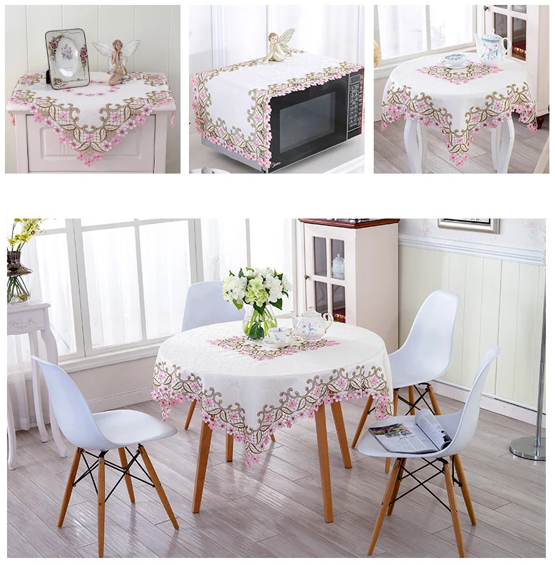 INS polyester soffbordsduk, matbordsduk, stolsdyna, stolsöverdrag, duk, dammtät duk,_voghion.com