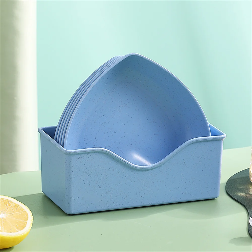Heart Save Space Food Grade Classification Multi-function Table Smooth Creative Fruit Dish Small Dish No Fading Household