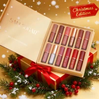 SAM SUGAR – ensemble de rouges à lèvres 12 couleurs, brillant à lèvres liquide velours mat, maquillage pour femmes, longue durée, imperméable, cadeau de noël 2
