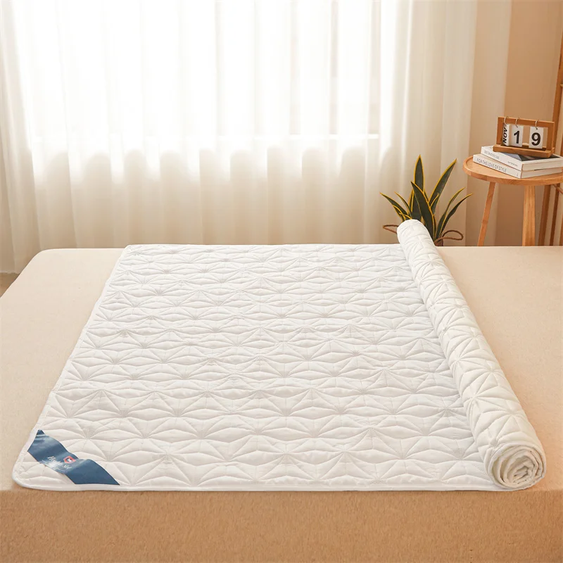 Description Picture 6 of item1pc Quilted Thick Mattresses Toppers Waterproof Mattress Pad Cover All-Season Elastic Corner Straps Fits Up To 30cm Bed