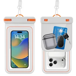 Waterproof Universal Double - Layer Touchscreen Phone Pouch (WHITE)