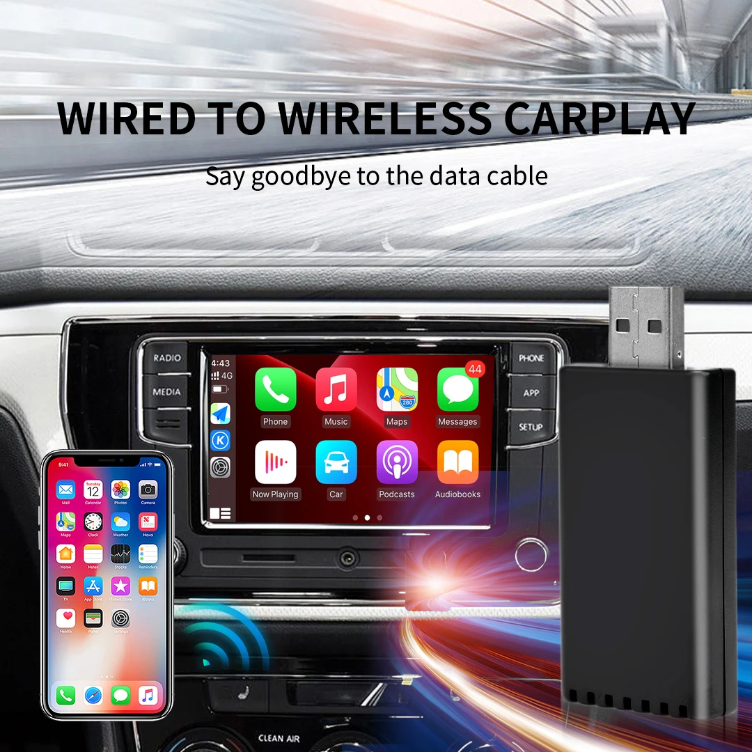 USB 무선 CarPlay 어댑터 자동차 미니 AI 상자 Apple Carplay 자동차 OEM 유선 CarPlay 무선 CarPlay 동글 플러그 앤 플레이