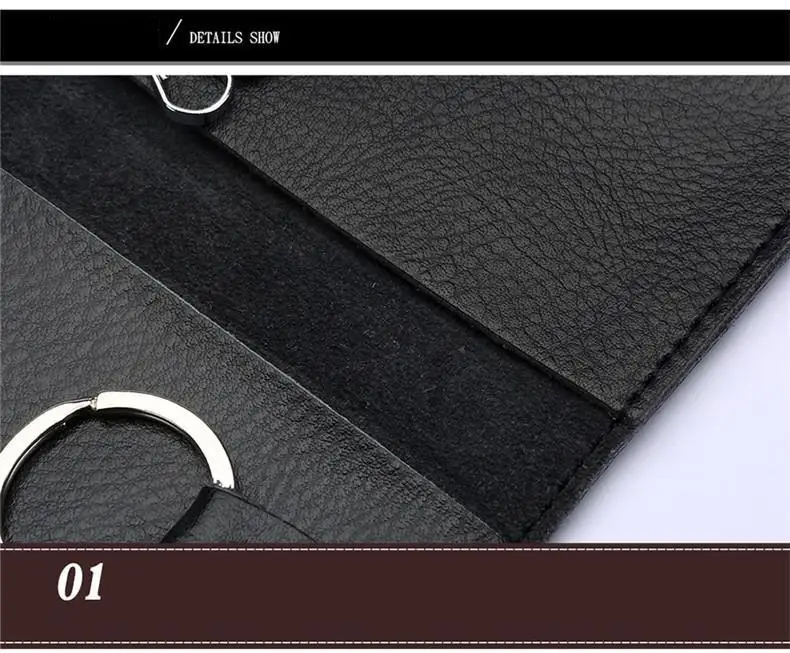 Genuine Leather Keychain Men Women Key Holder Organizer Pouch Cow Split Car Key Wallet Housekeeper Key Case Mini Card Bag A-001