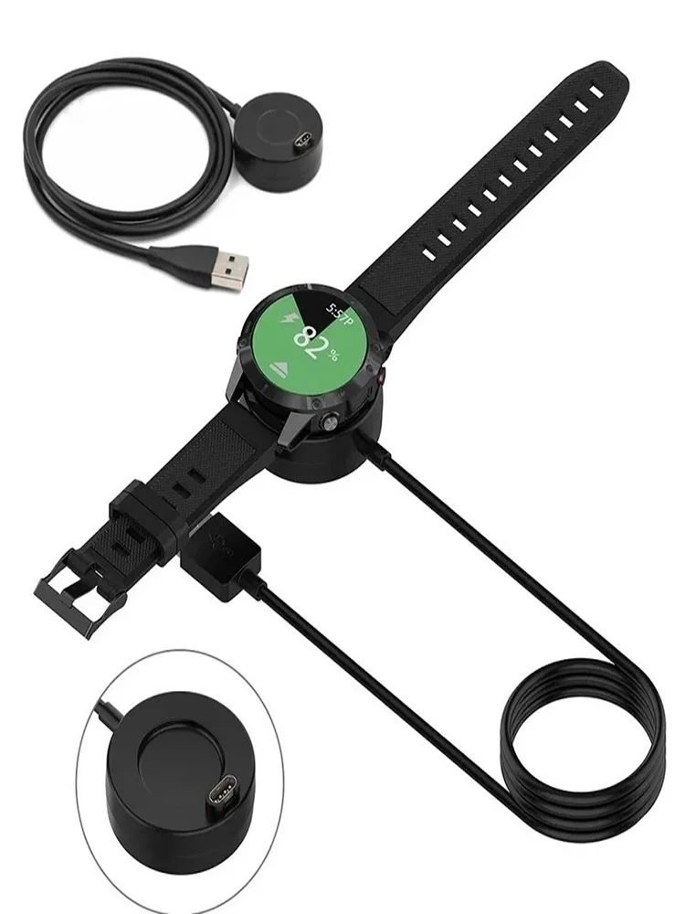 Universal Smart Watch USB Charging Cable - 1M Length for Garmin Fenix Series and More